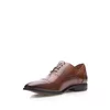 Pantofi bărbați eleganți din piele naturală, Leofex - 587 Cognac Box