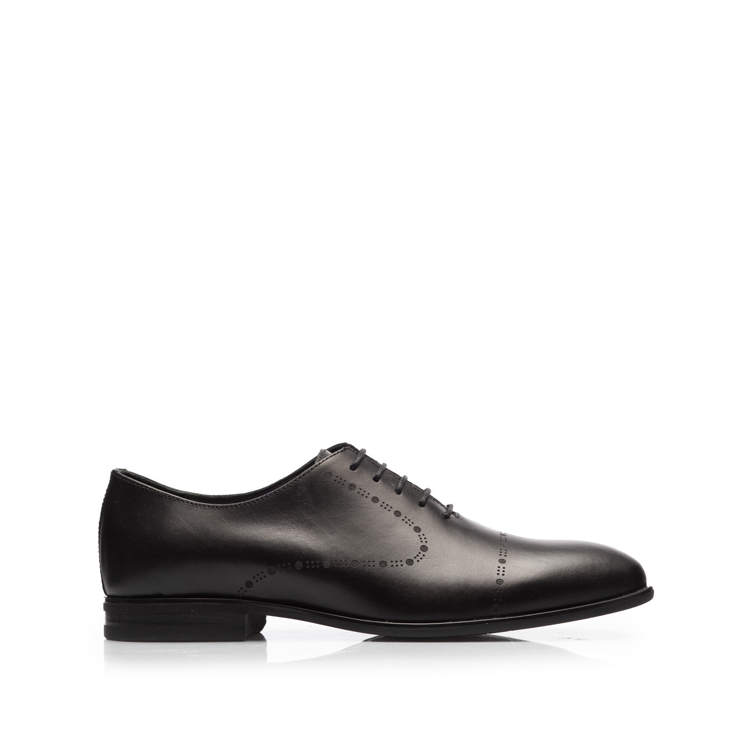 Pantofi barbati eleganti din piele naturala Leofex- 934 Negru Box