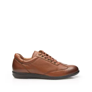 Pantofi barbati sport din piele naturala Leofex-518 Cognac Box