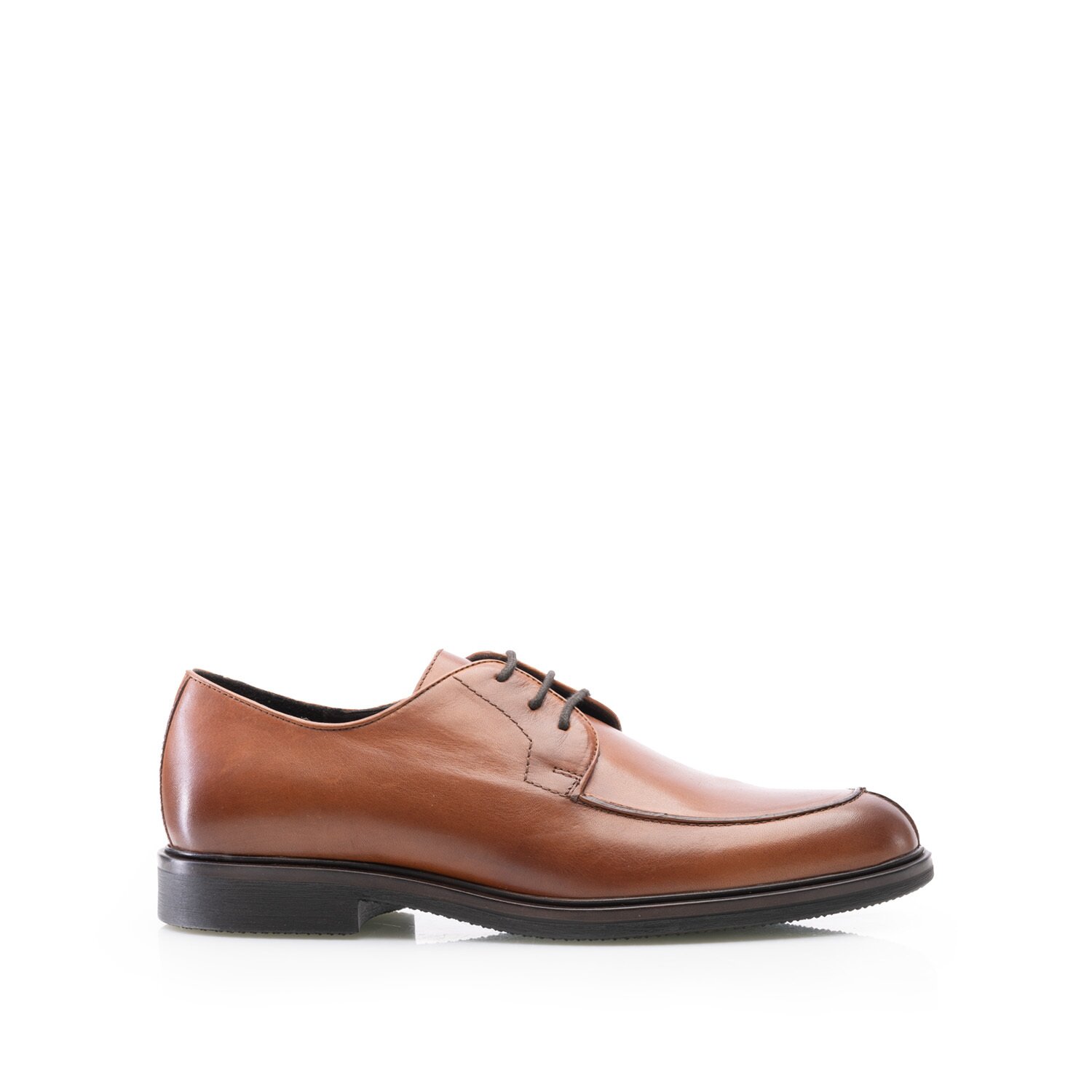 Pantofi casual bărbaț din piele naturală, Leofex - 656 Cognac Box