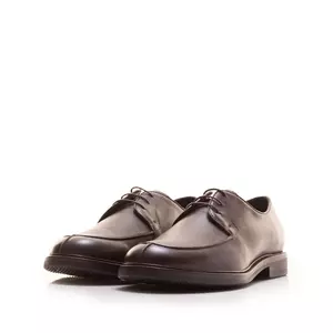 Pantofi casual bărbaț din piele naturală, Leofex - 656 Mogano Box