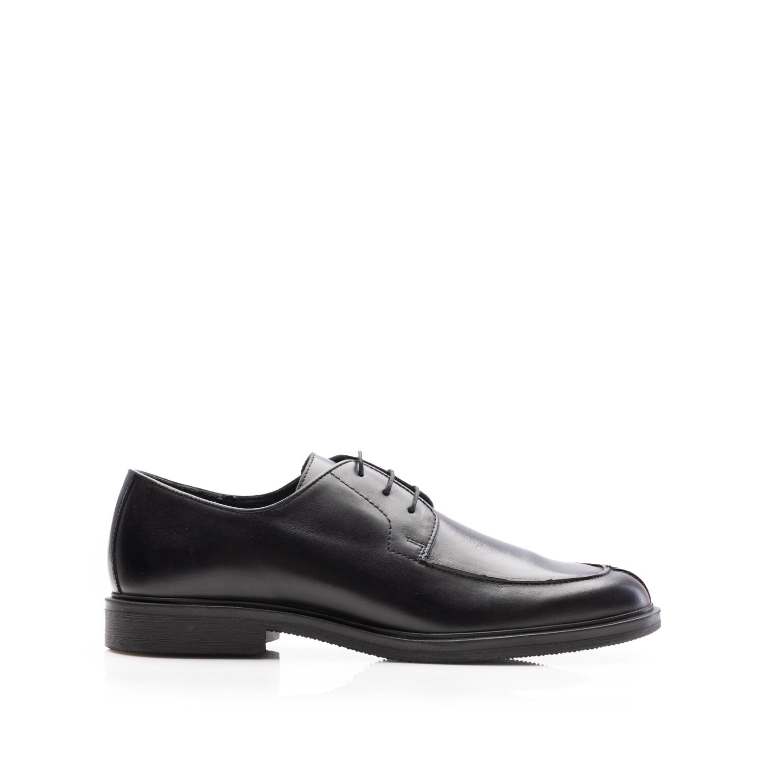 Pantofi casual bărbaț din piele naturală, Leofex - 656 Negru Box