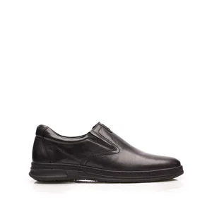 Pantofi casual bărbați din piele naturală, Leofex - 524 Negru Box