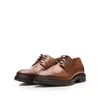 Pantofi casual bărbați din piele naturală, Leofex - 530 Cognac Box