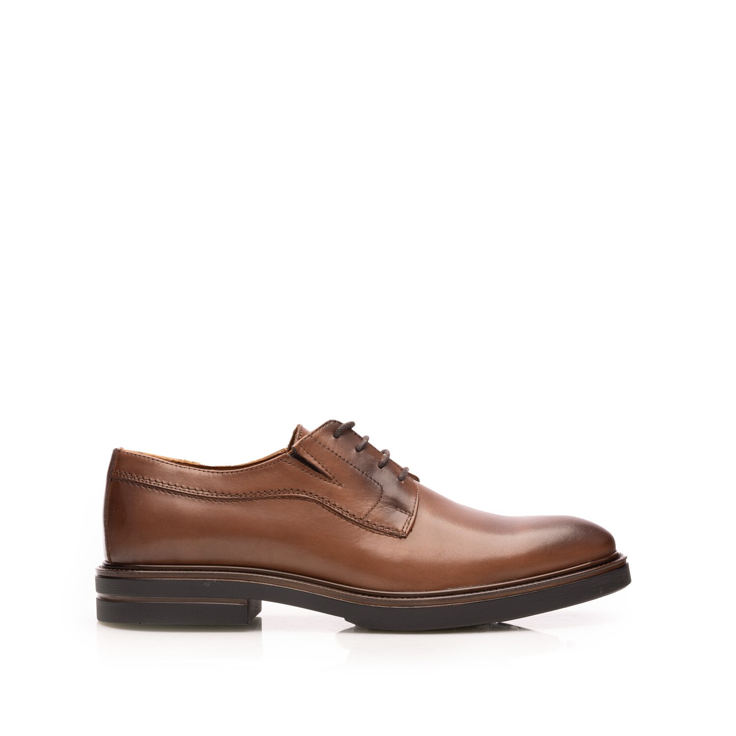 Pantofi casual bărbați din piele naturală, Leofex - 530 Cognac Box