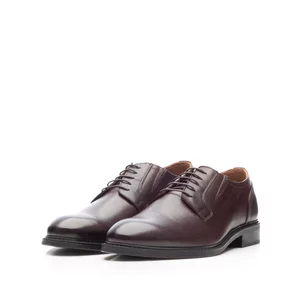 Pantofi casual bărbați din piele naturală, Leofex - 531 Mogano Box