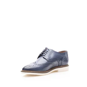 Pantofi casual bărbati din piele naturală, Leofex -  537 Blue Box