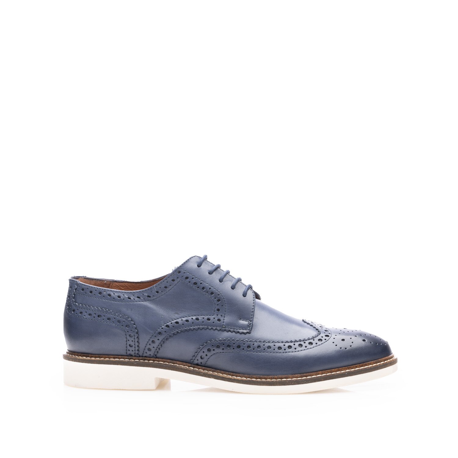 Pantofi casual bărbati din piele naturală, Leofex - 537 Blue Box