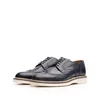 Pantofi casual bărbați din piele naturală, Leofex - 538 Blue box