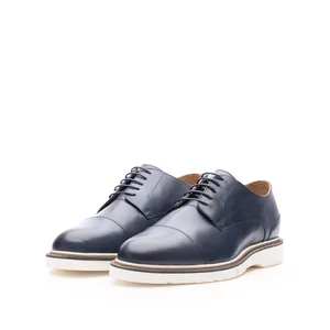 Pantofi casual bărbati din piele naturală, Leofex - 540 Blue Box