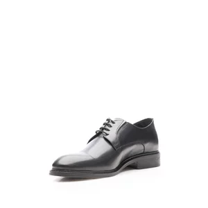 Pantofi casual bărbați din piele naturală, Leofex - 550-1 Negru Box