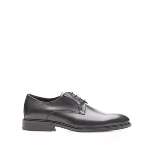 Pantofi casual bărbați din piele naturală, Leofex - 550-1 Negru Box