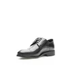 Pantofi casual bărbați din piele naturală, Leofex - 550 Negru Box