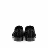 Pantofi casual barbati din piele naturala,Leofex - 578 negru velur