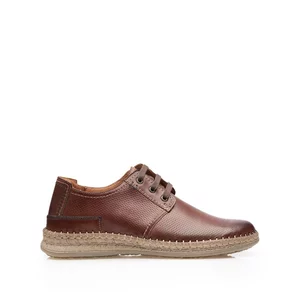 Pantofi casual barbati din piele naturala, Leofex - 593 Red wood box