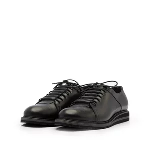 Pantofi casual barbați din piele naturală, Leofex - 599 Negru  Box