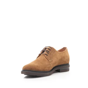 Pantofi casual bărbați din piele naturală, Leofex - 699 Cognac Velur