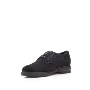 Pantofi casual bărbați din piele naturală, Leofex - 699 Negru Velur