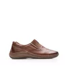 Pantofi casual bărbați din piele naturală, Leofex -  919 Cognac Închis Box