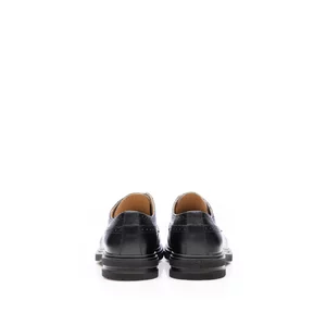 Pantofi casual bărbați din piele naturală, Leofex -  930-3 Negru Box