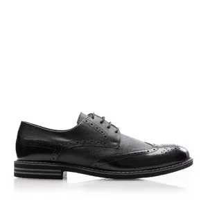 Pantofi casual bărbați din piele naturală, Leofex -   979 Negru Florantic Box