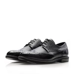 Pantofi casual bărbați din piele naturală, Leofex -   979 Negru Florantic Box