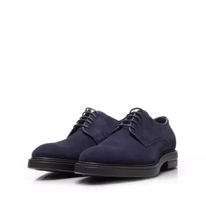 Pantofi casual bărbați din piele naturală, Leofex - 991 Blue Velur