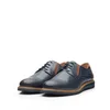 Pantofi casual barbati din piele naturala Leofex - Mostra 603 Blue+cognac box