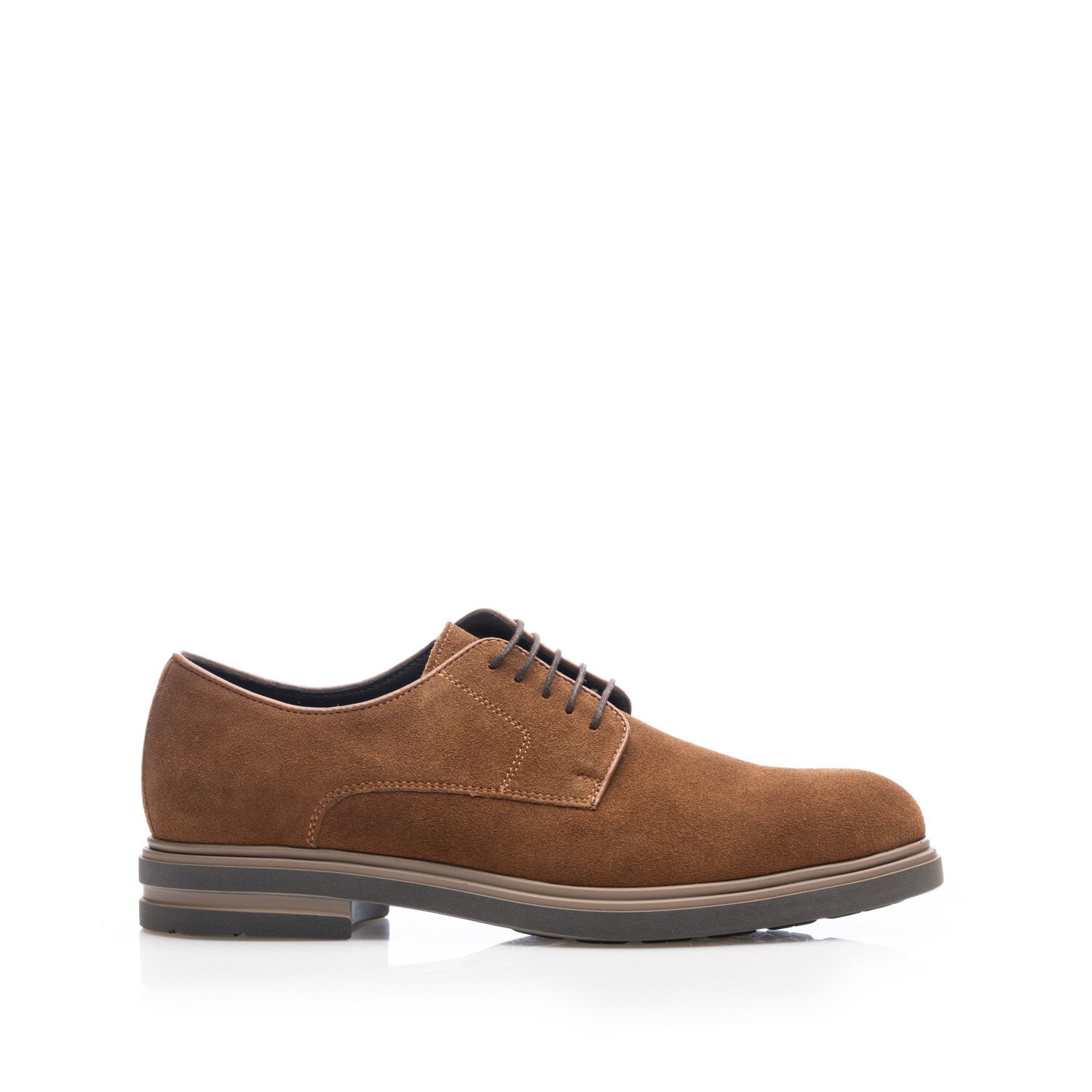 Pantofi casual bărbați din piele naturală, Leofex - Mostră 991 Cognac Velur