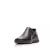 Pantofi casual barbati, perforati din piele naturala,Leofex - 595 Negru Box Presat