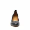 Pantofi casual cu toc damă din piele naturală, Leofex - 231 Negru Box