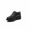Pantofi casual dama cu fermoar din piele naturala,Leofex - 285 Negru box