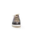 Pantofi casual dama cu siret pana in varf din piele naturala, Leofex- 194-1 Argintiu inchis sidef