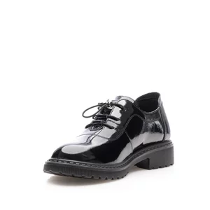 Pantofi casual damă din piele naturală - 4402 Negru Lac