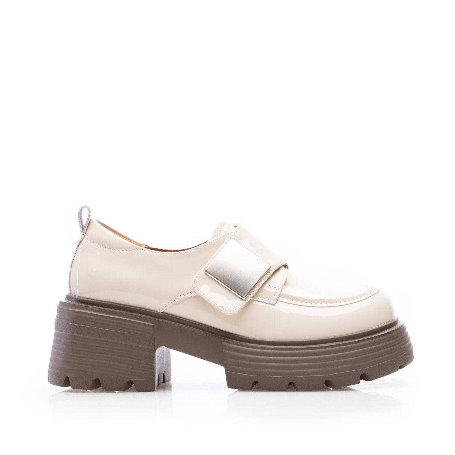 Pantofi casual damă din piele naturală - 4406 Bej Lac