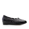 Pantofi casual damă din piele naturală - 905 Negru Box