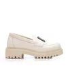 Pantofi casual damă din piele naturală, Leofex -   024 Bej Box