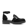 Pantofi casual damă din piele naturală,Leofex - 040 Negru Velur
