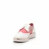 Pantofi casual dama din piele naturala, Leofex - 173 Alb roz cu roz sidef