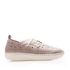 Pantofi casual dama din piele naturala, Leofex - 244 Gri Deschis Box