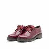 Pantofi casual dama din piele naturala, Leofex - 286 Visiniu lac