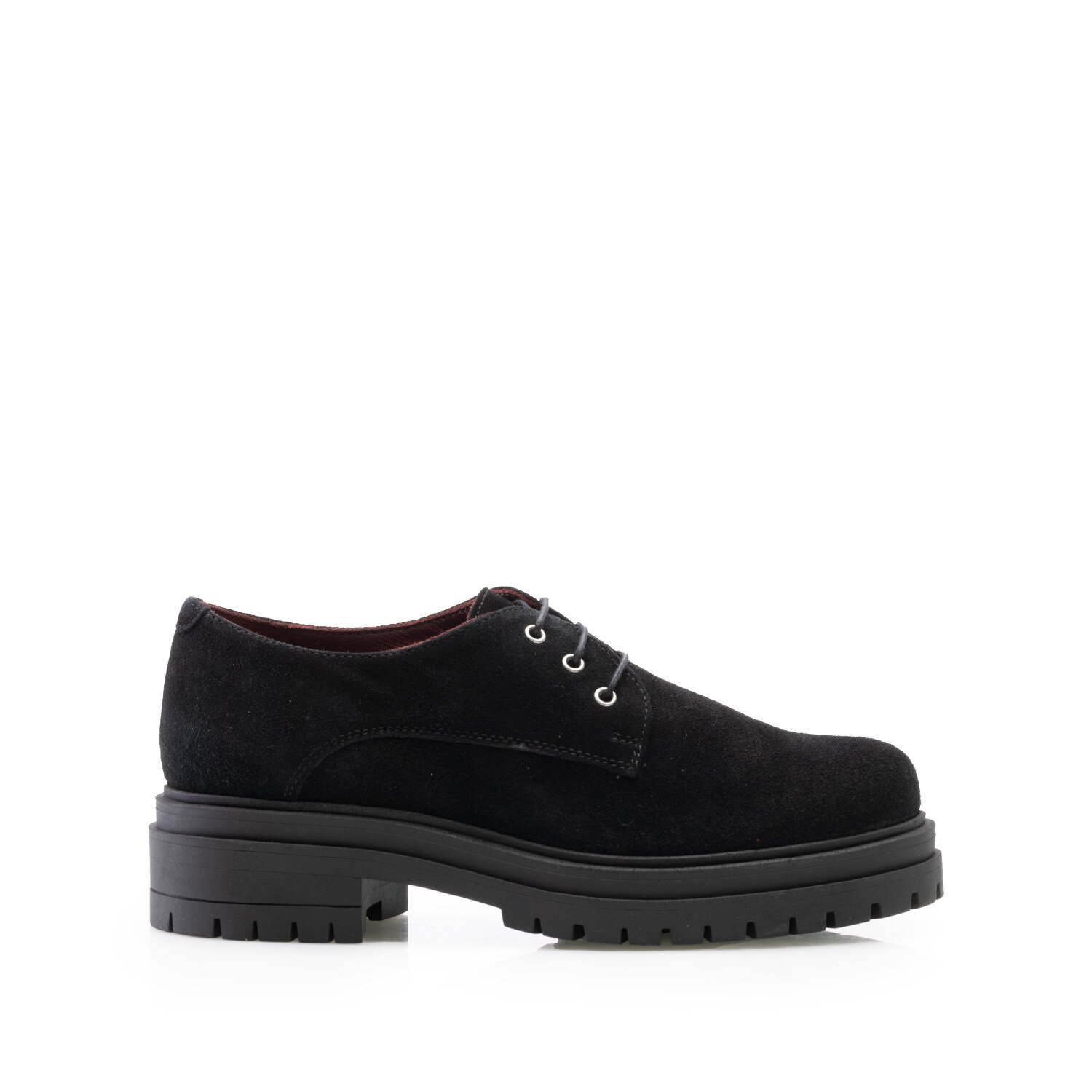 Pantofi casual damă din piele naturală,Leofex - 347-1 Negru Velur