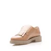 Pantofi casual damă din piele naturală,Leofex - 371 Cappuccino Box