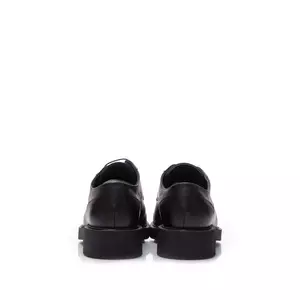 Pantofi casual damă din piele naturală,Leofex - 372 Negru box