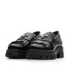 Pantofi casual damă din piele naturală, Leofex - 405-1 Negru Box