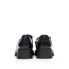 Pantofi casual damă din piele naturală, Leofex - 405-3 Negru Box