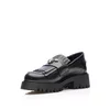 Pantofi casual damă din piele naturală, Leofex - 405-3 Negru Box