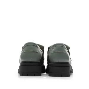 Pantofi casual damă din piele naturală, Leofex - 405 Verde Box