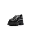 Pantofi casual damă din piele naturală, Leofex - Mostră 405-1 Negru Box