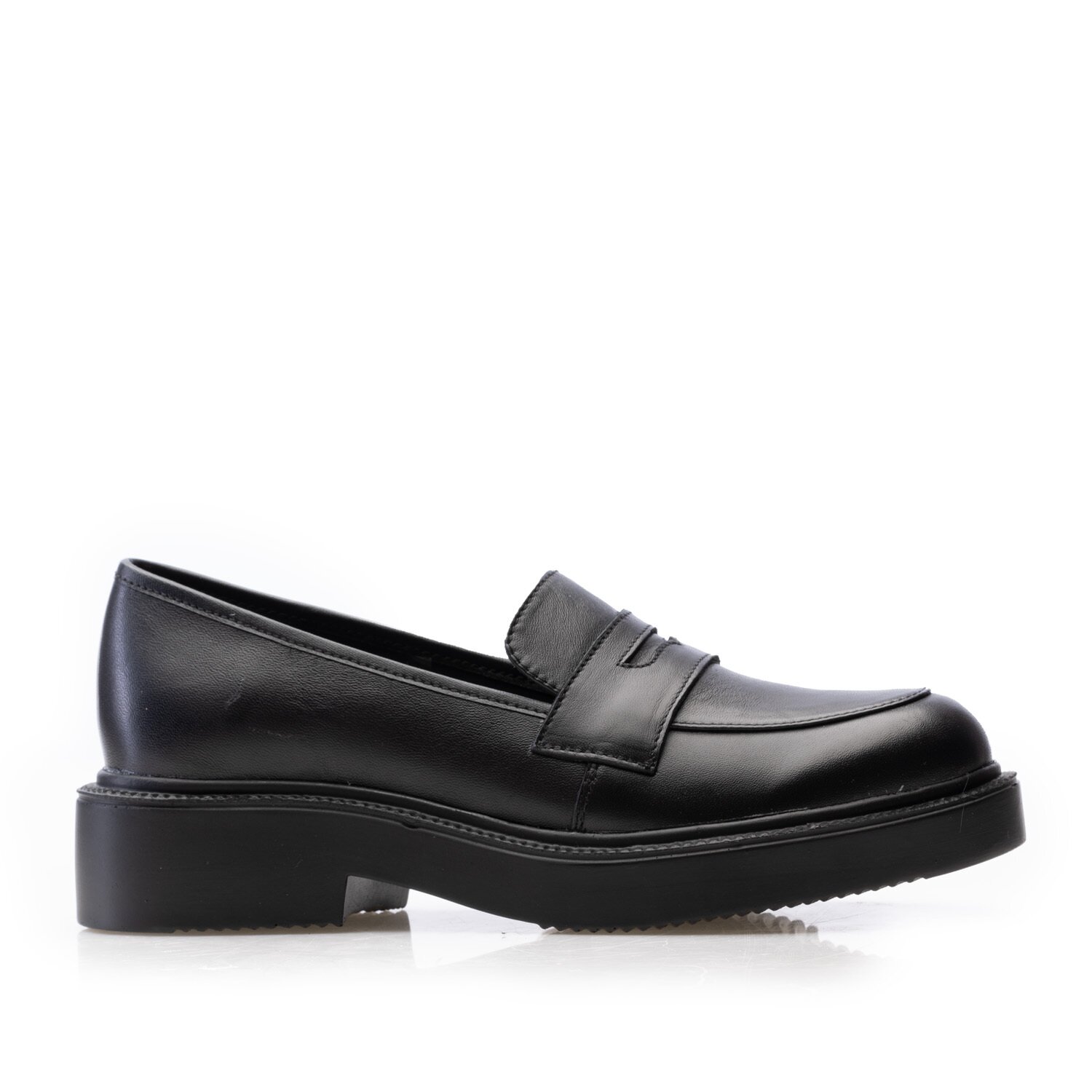 Pantofi casual damă din piele naturală, Leofex - Mostră Cora 1 Negru Box